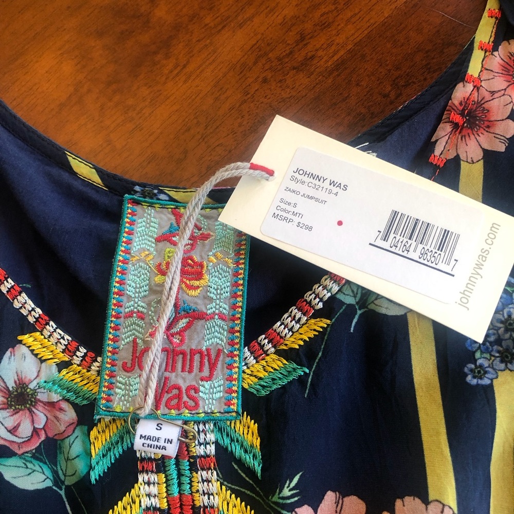 Johnny Was Zaiko floral print jumpsuit - Picture 2 of 6